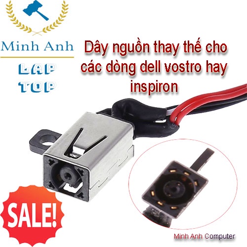 Dây Cáp Nối Nguồn DC Thay Thế Cho Laptop Dell vostro - Nối dây nguồn Dell inspiron