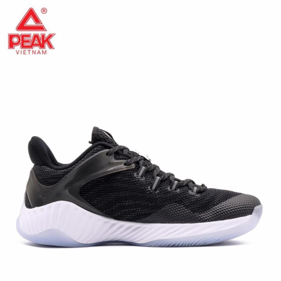 ( Chất lượng ) Giày bóng rổ PEAK Basketball Ultra Light STA E92041A – Đen Trắng TỐT * new .