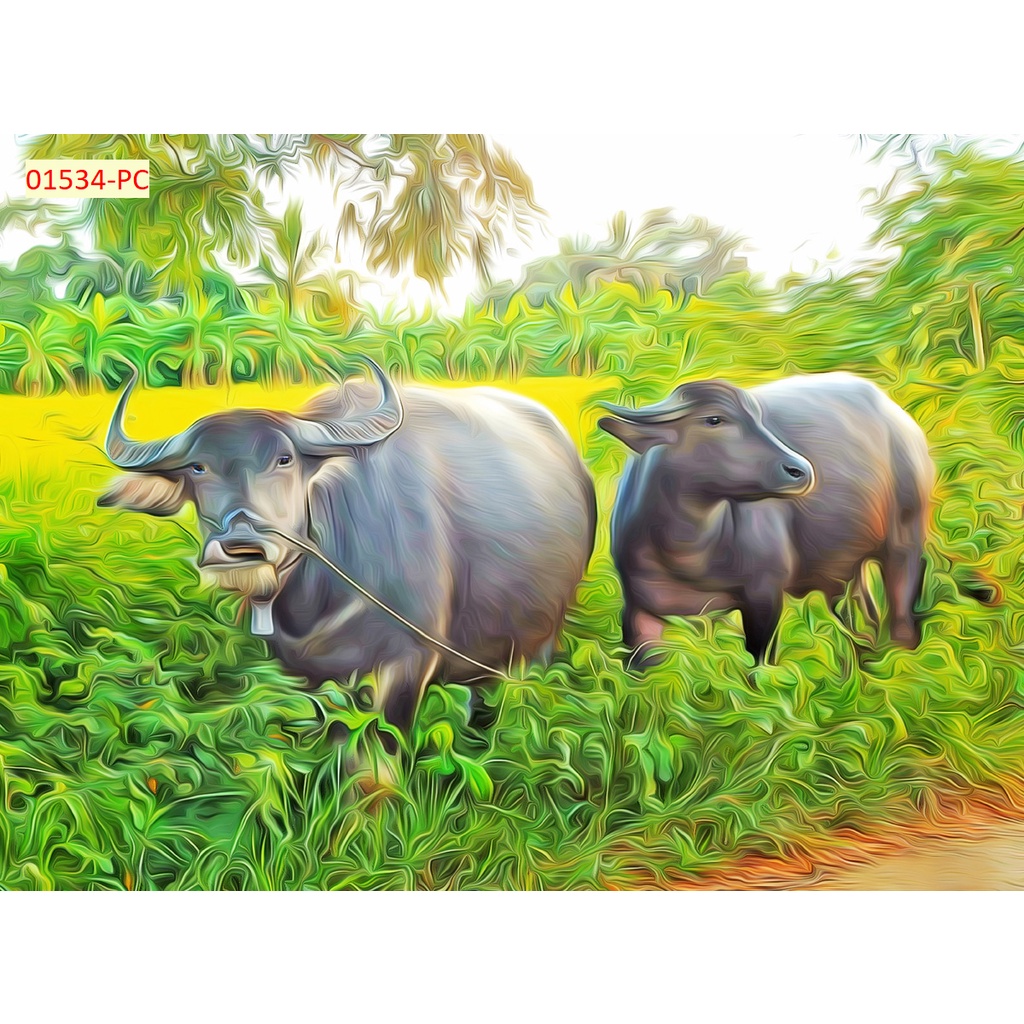 Tranh phong cảnh thiết kế đẹp theo xu hướng hiện đại, hình ảnh sáng tạo