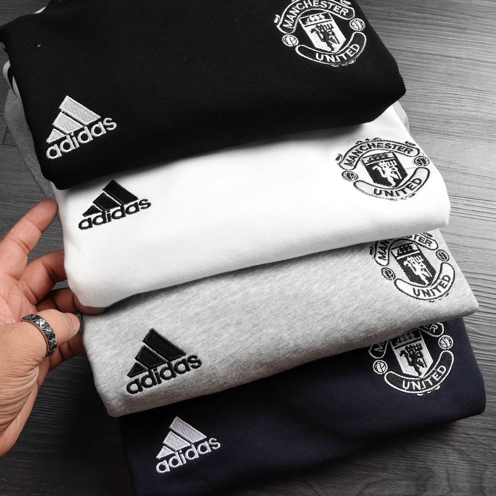 Áo sweater thêu logo nam nữ, áo tay dài hoddie unisex nỉ chân cua mềm mịn thấm hút tốt - 4 màu