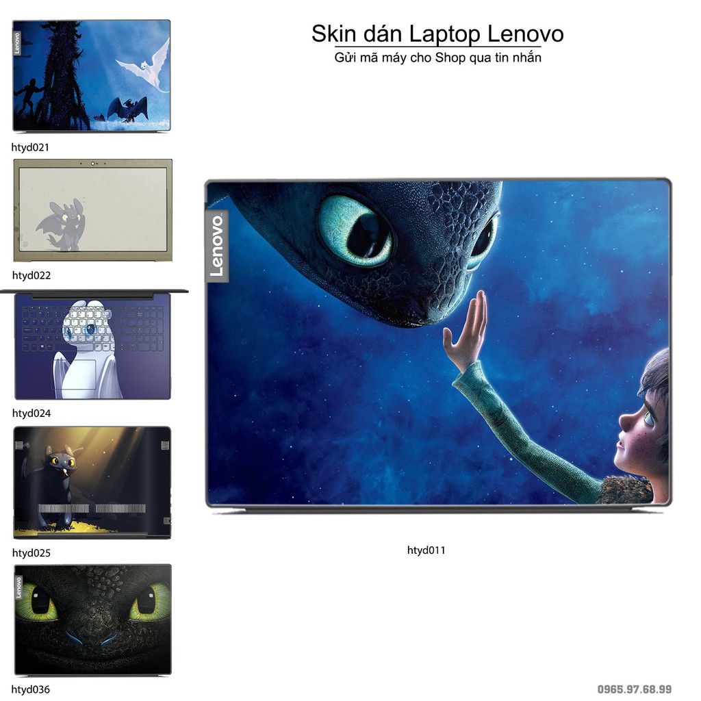 Skin dán Laptop Lenovo in hình bí kíp luyện rồng (inbox mã máy cho Shop)