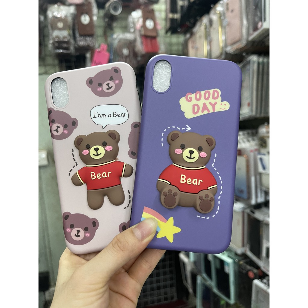 Ốp lưng iphone CUTEỐp bò sữa, gấu nâu BVC  6 / 6s / 7 / 8 / plus / X / XS / XR / 11 / 12 / MINI / PRO / MAX