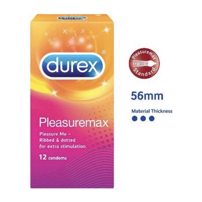 Bao cao su Durex Pleasuremax 12 cái/hộp