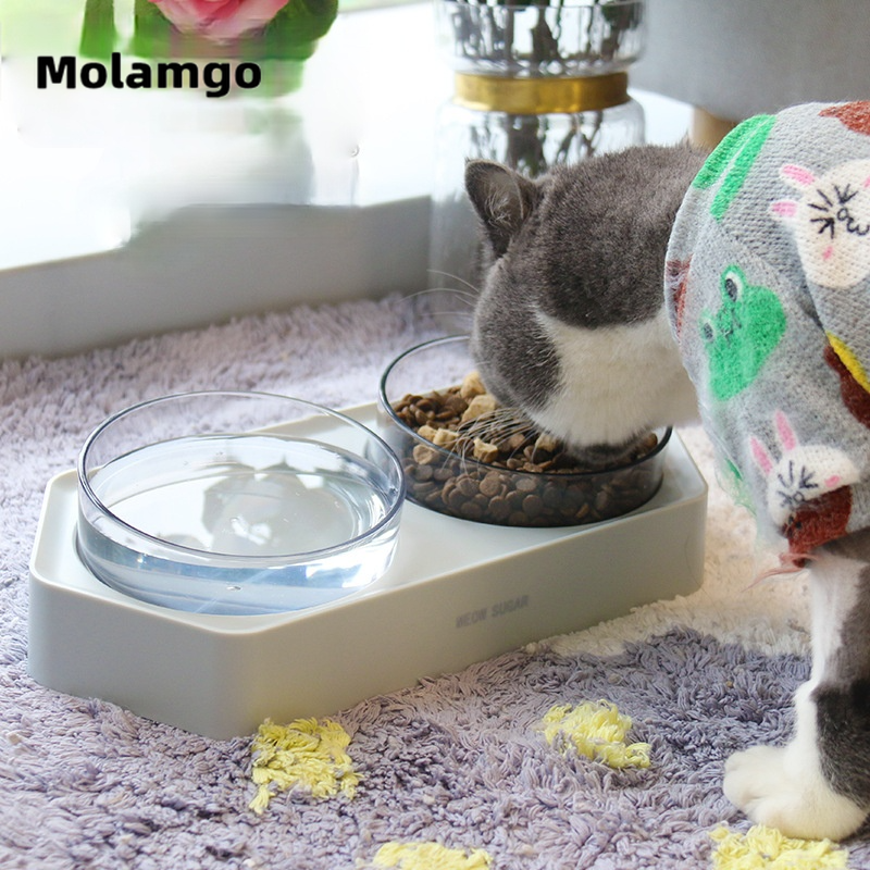 Khay đựng đồ ăn nước uống cho thú cưng tiện lợi