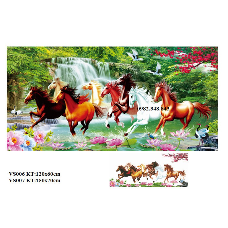 Tranh gắn đá mã đáo thành công KT:120x60cm, 150x70cm. Tranh đính đá tự đính