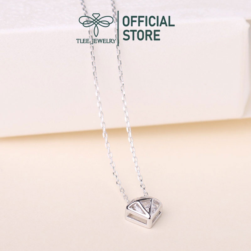 Dây chuyền bạc nữ TLEE mẫu kim cương cá tính TleeJewelry D0134