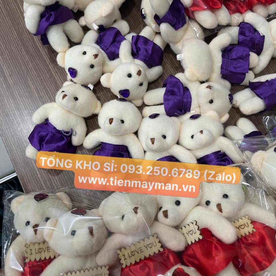 Combo 10 Gấu bông nhỏ thiết kế dễ thương