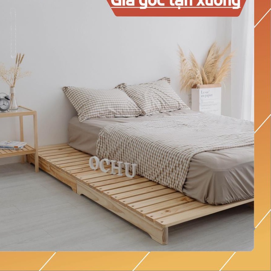 Giường Ngủ Pallet Gỗ Thông