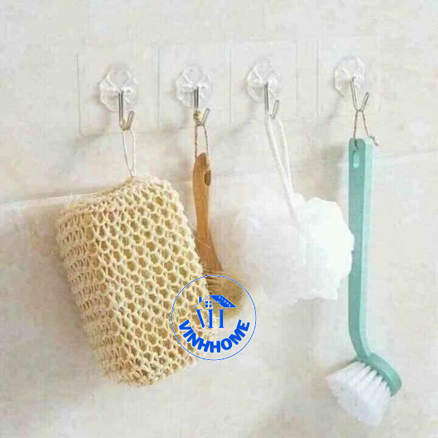 Set 5/10 móc trong suốt tiện lợi treo đồ dùng đa năng
