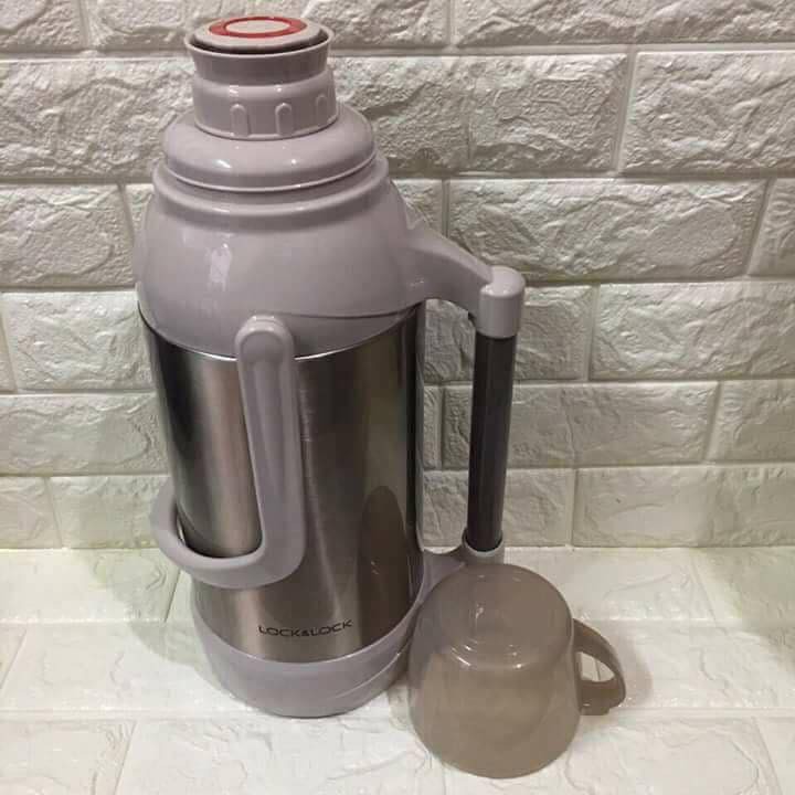 Bình thủy nước sôi giữ nhiệt Lock & Lock 3.2 lít   phích nước nóng Inox 304 dung tích 3200ml 002 11 11