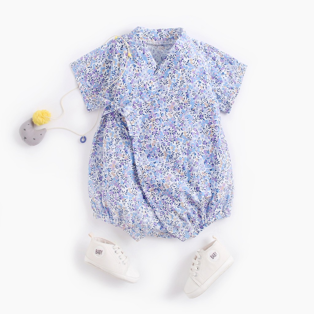 Áo Pyjama Sanlutoz Họa Tiết Bông Hoa Phong Cách Unisex Cho Bé