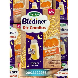Bột Bledina thanh 4/6m vị carot - 144gr