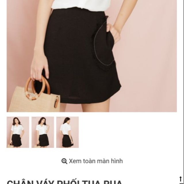 Chân váy chữ A gumac sz M new