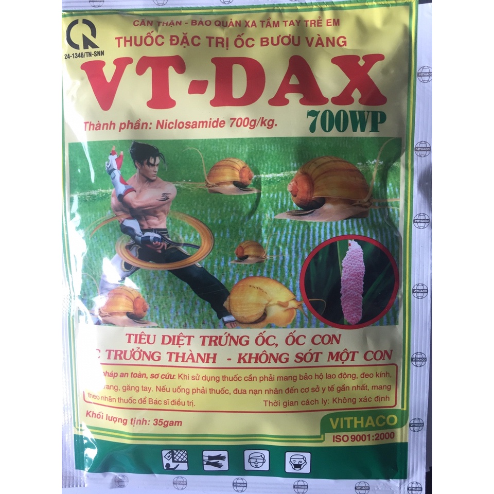 Thuốc diệt ốc bươu vàng dạng phun xịt VT-Dax 700wp gói 35gr