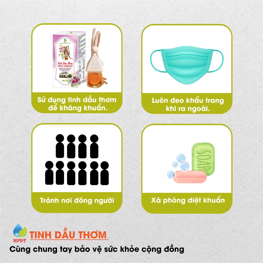 TINH DẦU THƠM TREO XE NGÂN BÌNH, khử mùi,, xua đuổi côn trùng,dùng được cho phòng ngủ có trẻ nhỏ,chống muỗi