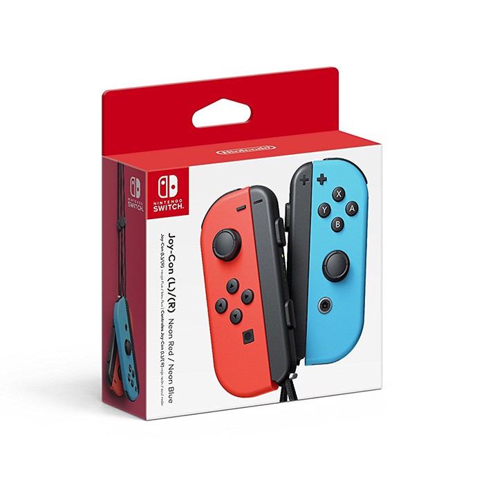 Tay Cầm Nintendo Switch Joy-Con Neon Red/Neon Blue - Hàng Nhập Khẩu - new nguyên seal