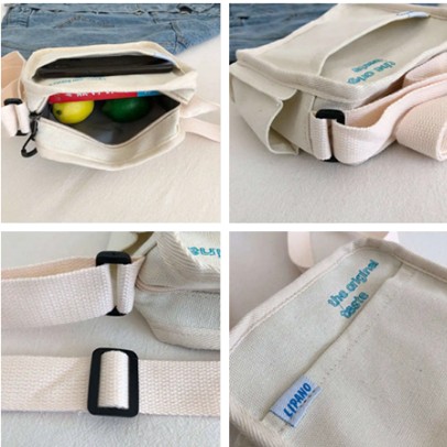 Túi canvas đeo vai thiết kế đơn giản hợp thời trang