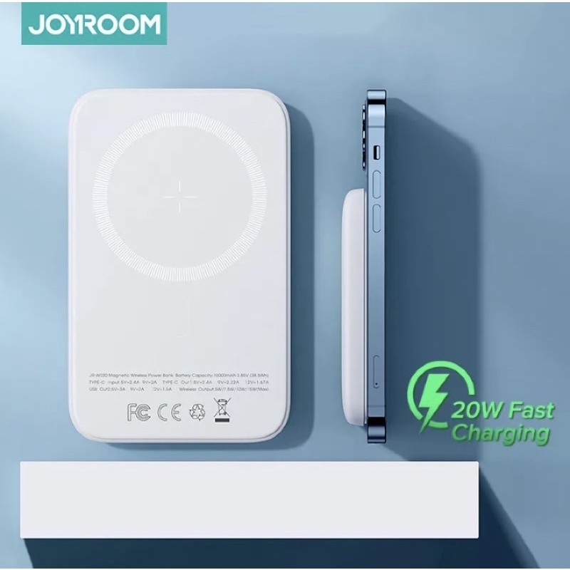 Sạc dự phòng Joyroom 10.000mAh Magnetic Wireless Charging Fast charging Powerbank