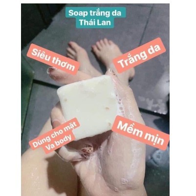 XÀ PHÒNG BÁNH CÁM GẠO TRẮNG DA, GIẢM MỤN HÀNG THÁI LAN JAM RICE MILK SOAP