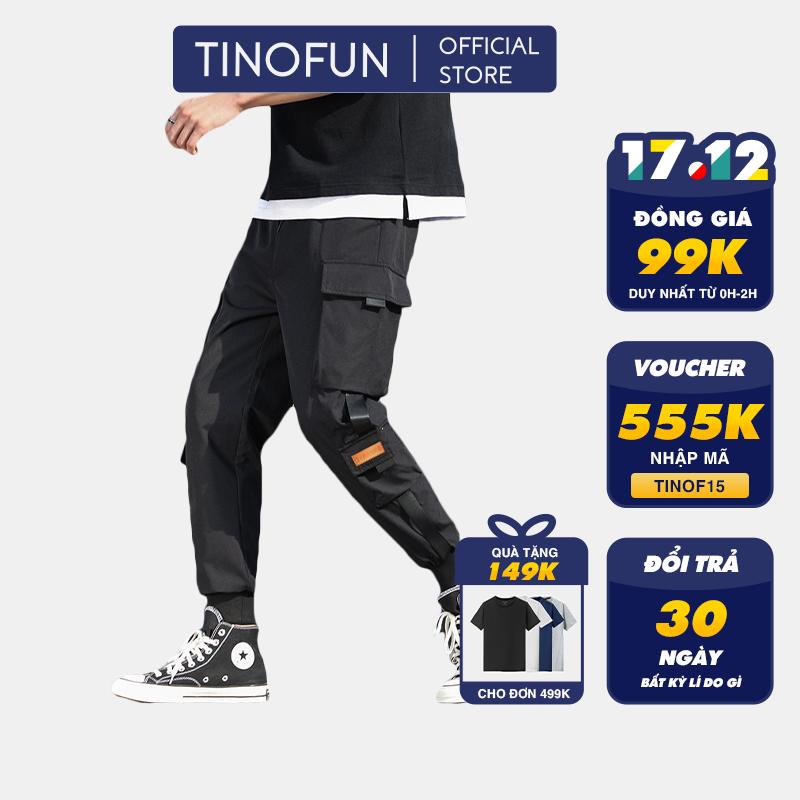 Quần jogger nam nữ thể thao TINOFUN kaki mã "TT46" thô túi hộp kiểu bó ống Hàn Quốc chất vải đẹp ống dài