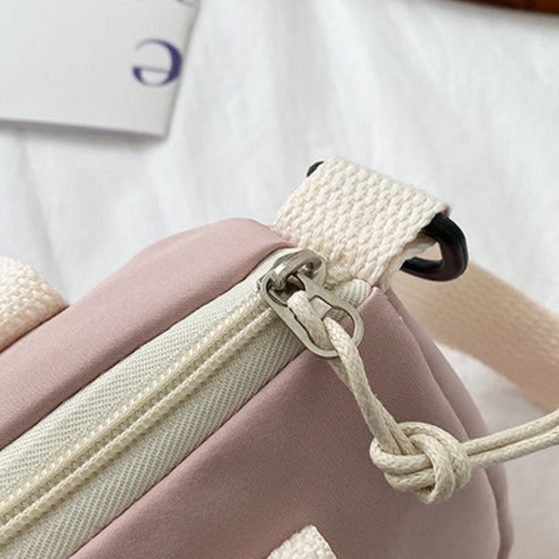 Túi đeo vai bằng vải canvas độc đáo thời trang mùa hè cho nữ sinh