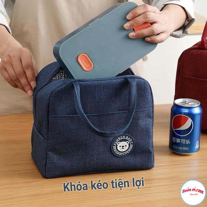 [Mã 159LSSALE1 giảm 100% đơn 99K] Túi Đựng Hộp Cơm Giữ Nhiệt Cao Cấp Lunch Bag Chống Thấm Nước 00991o