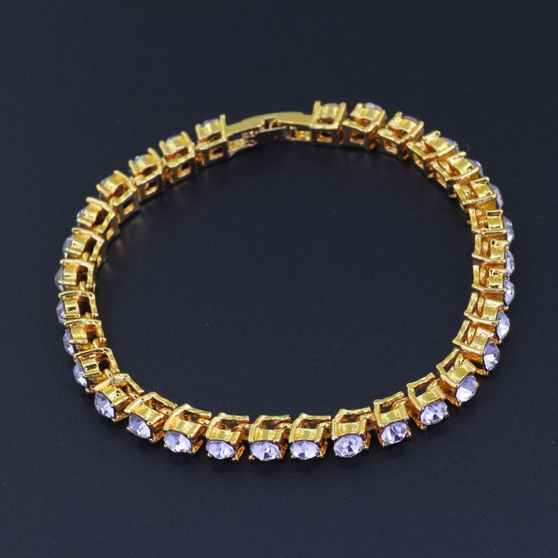Vòng Cổ Mạ Bạc Đính Đá Zircon Lấp Lánh Cho Nam