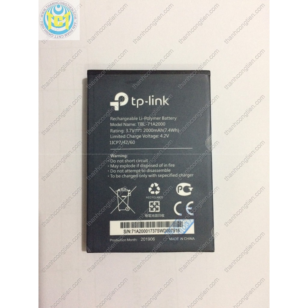 TBL-71A2000 Pin dành cho TP-LINK M7350 ver 5, M7300, M7200, M5250, M5350