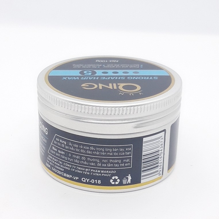 Sáp tạo kiểu tóc siêu cứng Qing Strong Shape Hair Wax - Tạo kiểu độc đáo cho tóc ngắn 100g