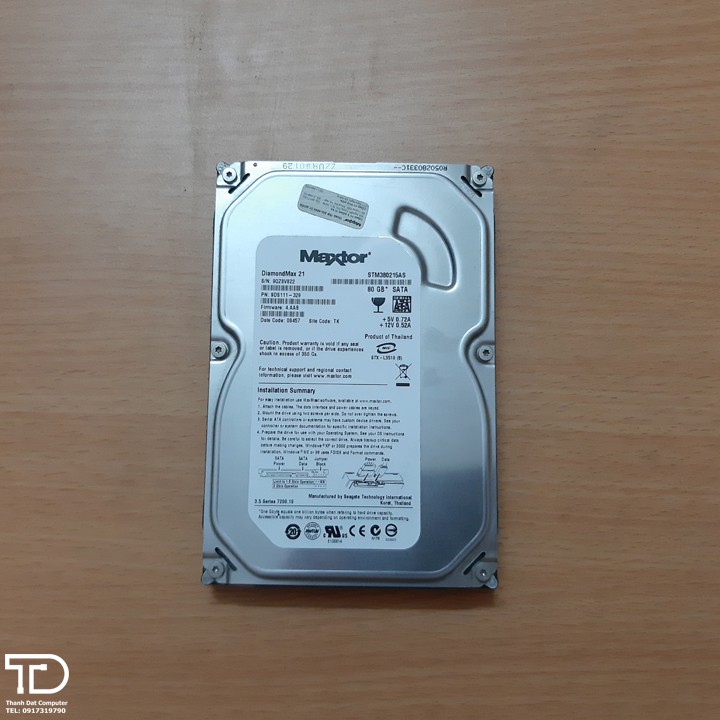 Ổ cứng máy tính 80GB hàng chuẩn bóc máy - HDD 80GB cho PC, Desktop