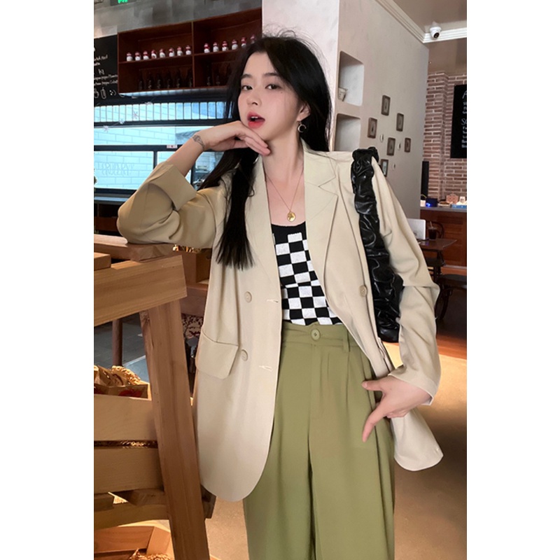 Áo khoác vest blazer nữ Form rộng dáng dài 2 lớp Thiết kế Hàn Quốc Blazer tay dài nữ đẹp Thời trang Cao cấp | WebRaoVat - webraovat.net.vn