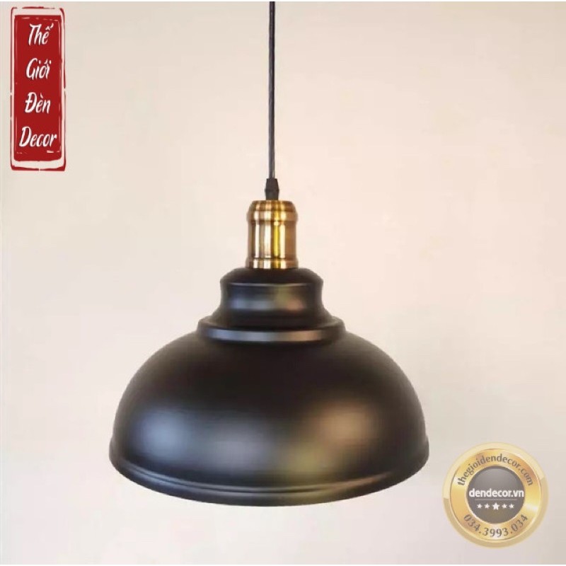 Đèn thả chao cổ bóp đui đồng T052 ,đèn thả trần độc đáo D300 kèm bóng