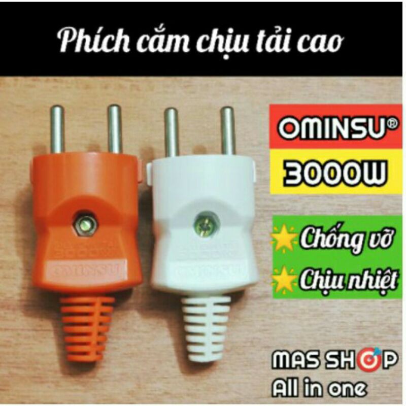 phích cắm chịu tải công suất lớn 3000w