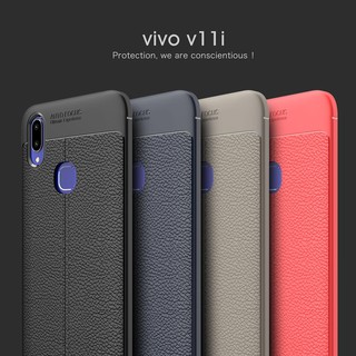 Ốp silico vân da cho vivo v11i - auto focus