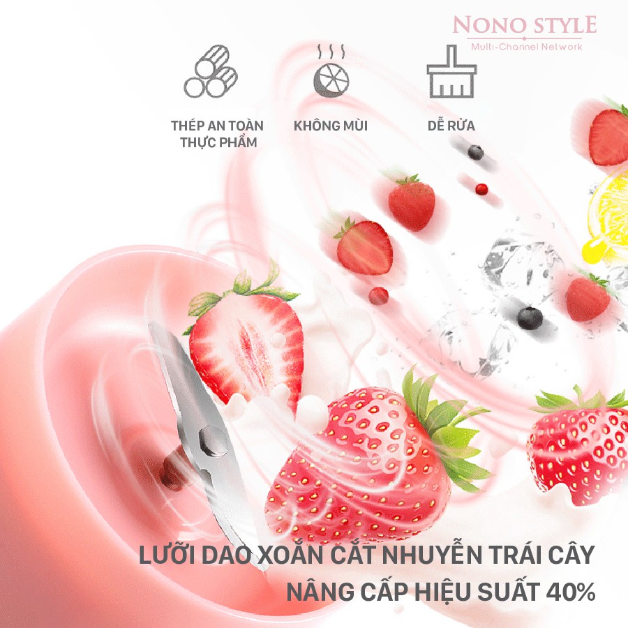 Ly Cốc Xay Sinh Tố Cầm Tay Mini 350ml - Max Juicing Cup - Thiết Kế Sang Trọng, Nhỏ Gọn, Tiện Lợi Đi Du Lịch - Sạc USB | BigBuy360 - bigbuy360.vn
