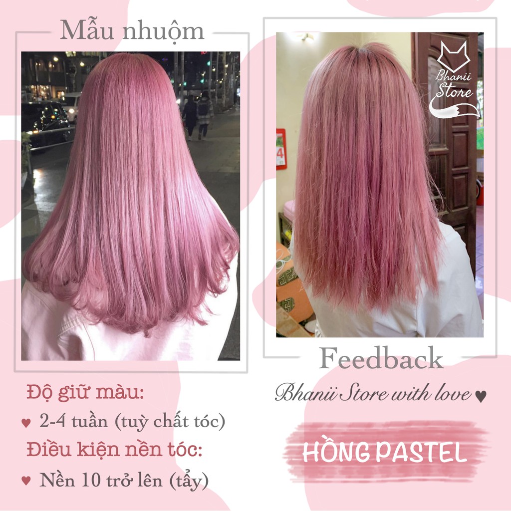 Thuốc nhuộm tóc Tone Màu Hồng bhanii store
