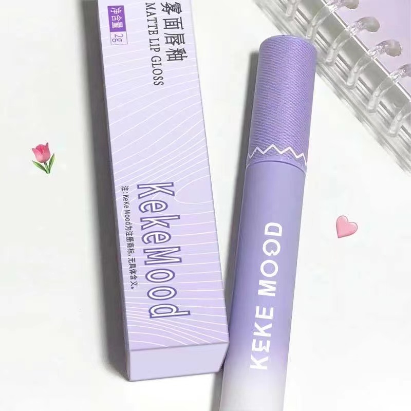 Tâm Trạng ABPOPA KEKE MOOD® Matte Lipstick Purple Silky High Quality Silky smooth long-lasting moisturizing support effective fashion for students
