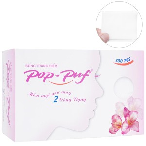 Bông Tẩy Trang Pop Puf Classic 100 Miếng