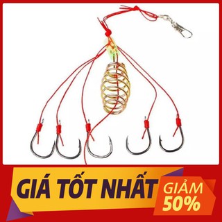 Hộp 2 Bộ Lưỡi Lăng Xê Lò Xo (Lancer) Câu Cá Mè, Cá Chép, Cá Rô Phi, Cá Chép