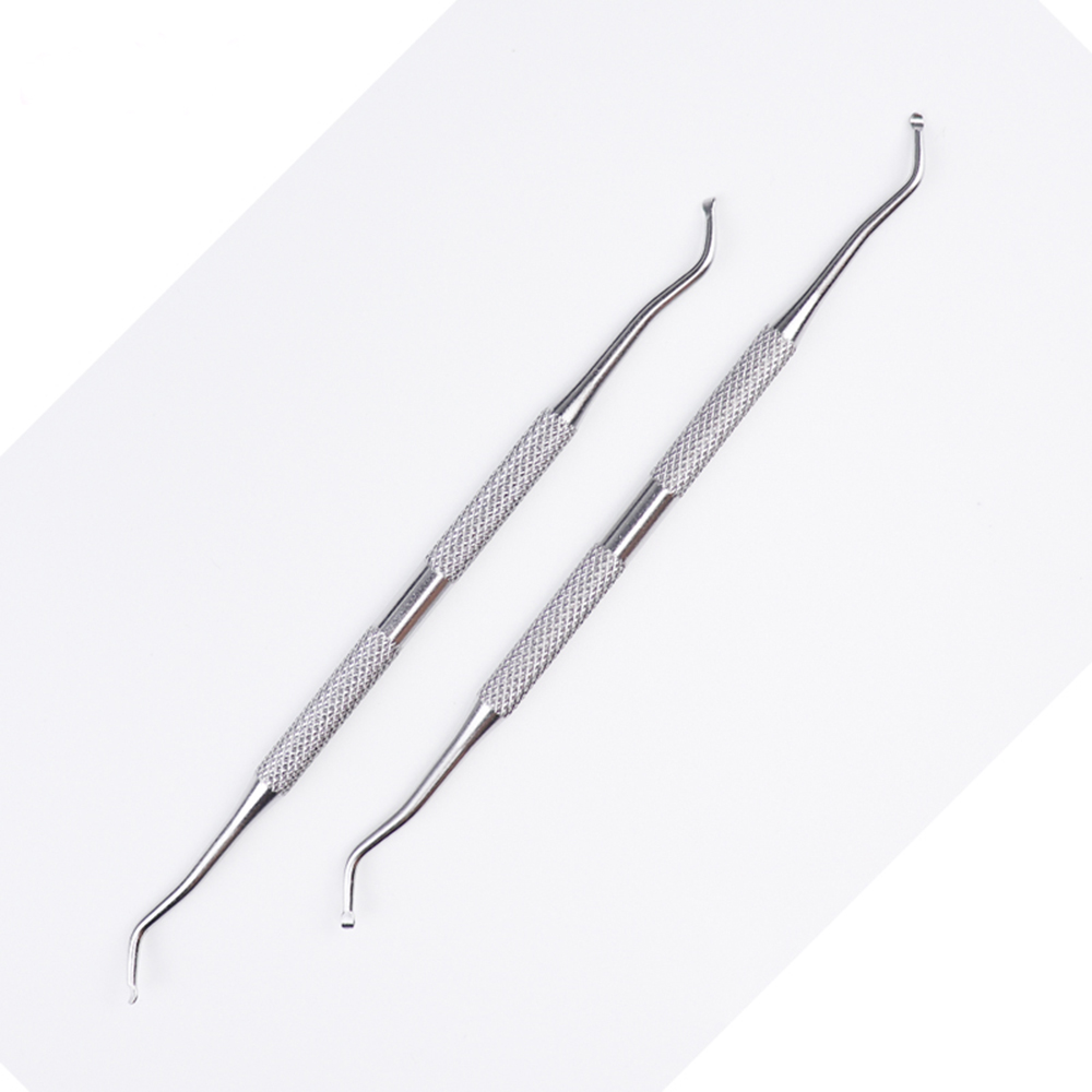 [Hàng mới về] Dụng Cụ Vệ Sinh Móng Chân Bằng Thép Không Gỉ Thiết Kế Hai Đầu Tiện Dụng