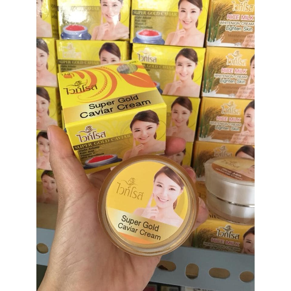 Kem tái tạo da super gold cavier cream 12g xuất xứ thái lan