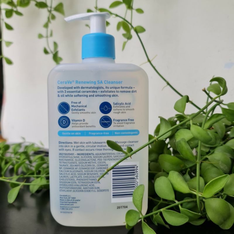 Bill Pháp/Mỹ Sẵn Sữa rửa mặt Cerave Renewing SA Cleanser 236ml và 473ml