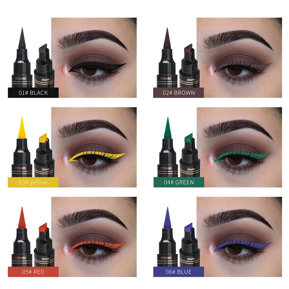 [Hàng mới về] Bút kẻ mắt nước khô nhanh lâu trôi thiết kế hai đầu dễ sử dụng