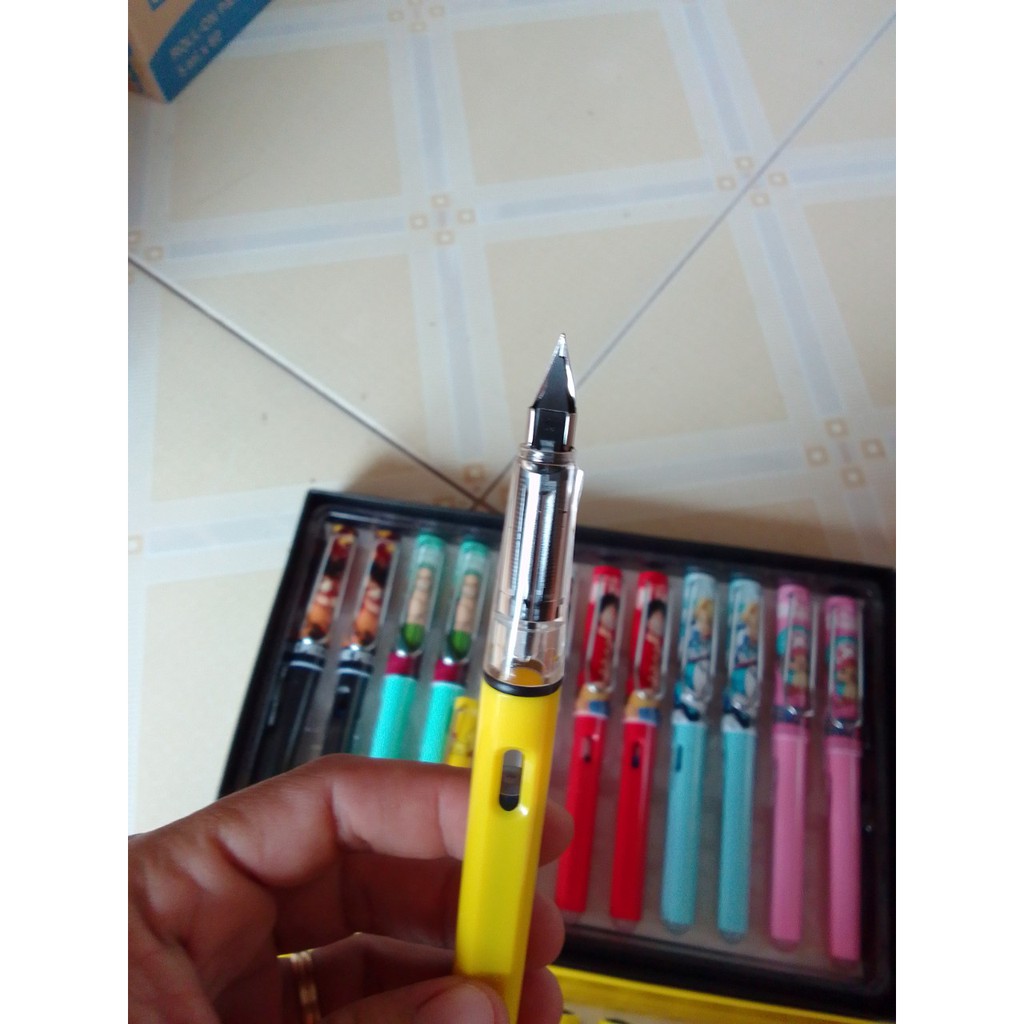 Bút Máy Mực Xanh Tẩy Xóa Được Luyện Chữ Siêu đẹp