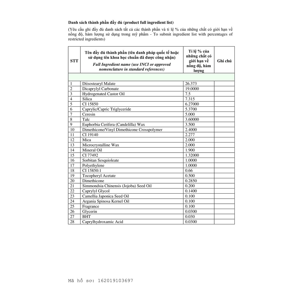Son Thỏi Love M.O.I Limited Edition Hồ Ngọc Hà