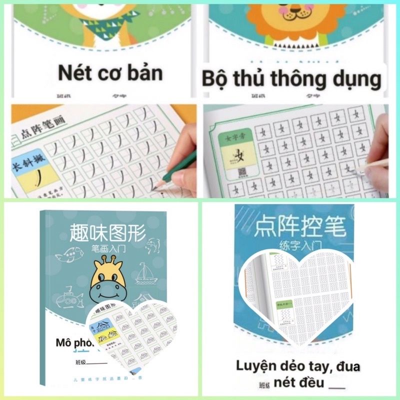 Vở Luyện Viết Chữ Hán Nét Cơ Bản, Luyện Viết Tiếng Trung Cho Người Mới Bắt Đầu