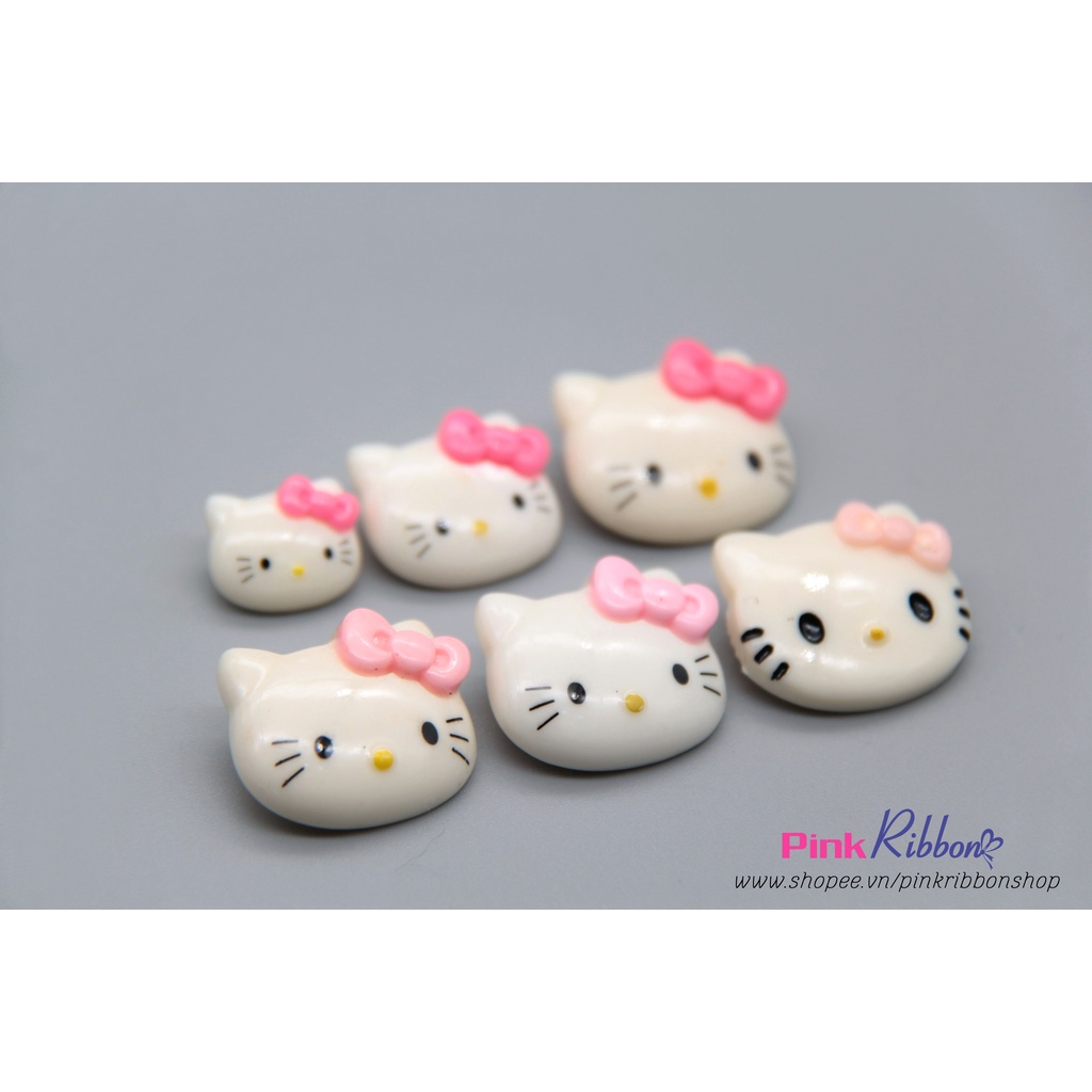 Charm hình nhựa mèo Hello Kitty các cỡ
