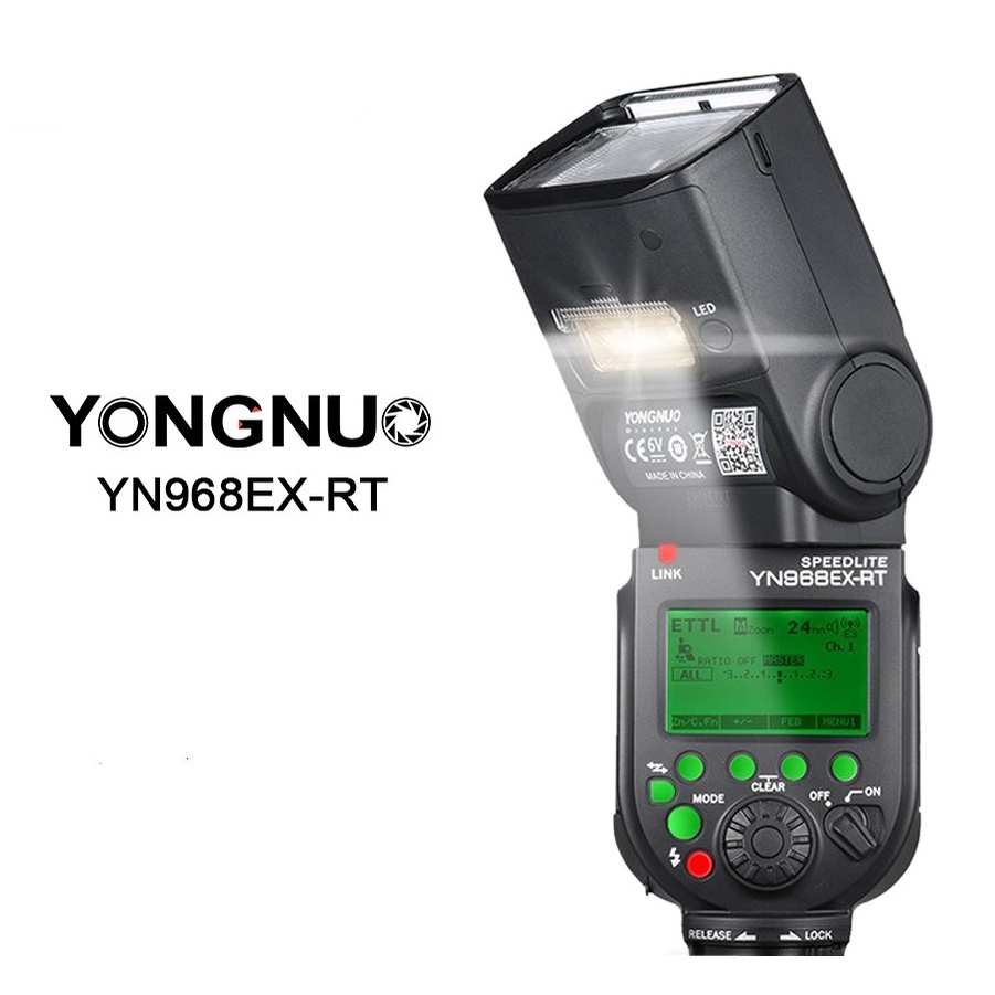 Đèn Flash Yongnuo Speedlite YN968EX-RT for Canon + Bộ pin sạc GP