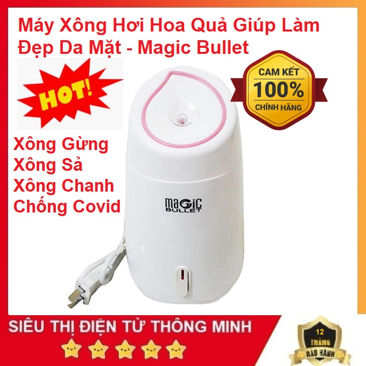 Máy Xông Giúp Làm Đẹp Da Mặt ,Magic Bullet - Maoer - Xông Bằng Hoa Quả - Xông Gừng Xả Chống Covid