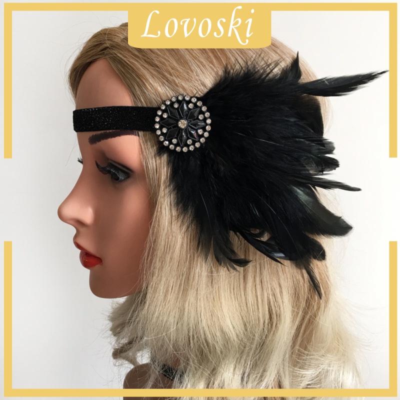 Băng Đô Lông Vũ Đính Đá Phong Cách Thập Niên 1920